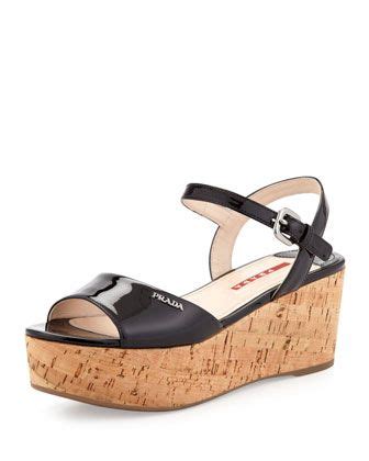 prada linea rossa monogram wedges|PRADA Women's Linea Rossa Footwear .